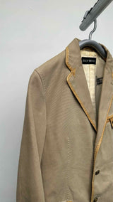 Issey Miyake Leather-trim Suits