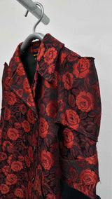 Comme Des Garcons Rose Jacquard Pea Armour Coat