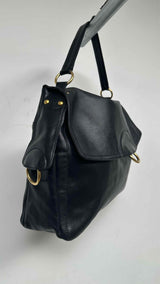 Salvatore Ferragamo Gancini Leather Shoulder Bag