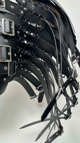 Noir Kei Ninomiya Multi Buckled Synthetic Faux Leather Harness Vest