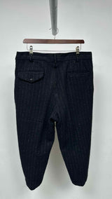 Comme Des Garcons Homme Plus Reflective Pin-stripe Boiled-wool Suits