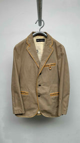 Issey Miyake Leather-trim Suits