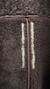 Rick Owens Girdered Shearling Bomber Jacket