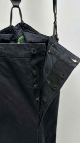 Paul Harnden Moleskin Cropped Wide Suspenders Work Pants