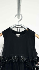 Noir Kei Ninomiya Tule Layered-detailed Tank Top