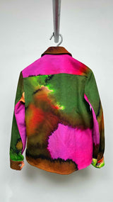 Dries Van Noten Multi-color Gradient Denim Jacket