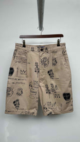 Junya Watanabe MAN X Basquiat Drop-Crotch Graphic Shorts