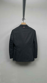 Thom Browne Classic Engineered Tonal Flannel Blazer