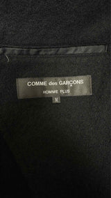 Comme Des Garcons Homme Plus Boiled-wool Wavy-seam Asymmetrical Jacket
