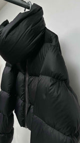 Rick Owens Flannel-neck Down Jacket