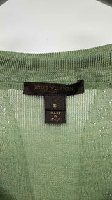 Louis Vuitton Scarf-neck Mesh Sweater