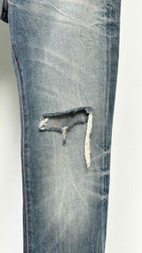 Acne Studios Re-Edition Worn Distressed Bootcut Jeans