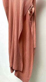 Issey Miyake Pleated V-Neck Wrap Dress