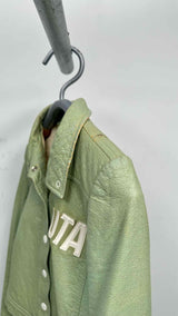 Courreges X UTA Arline Flight Crew Uniform Faux Leather Jacket