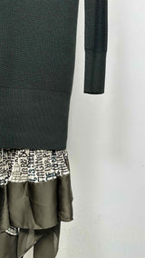 Sacai L/S Layered Knit Dress