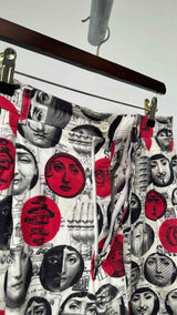 Comme Des Garcons Homme Plus X FORNASETTI Wide Printed Shorts