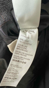 CELINE Plaid Textured Wool Blazer Jacket