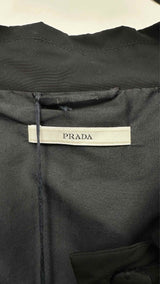 PRADA Back Buttoned Bow Trench Coat