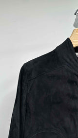Sportmax Cropped Suede Leather BomberJacket