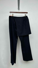 Hiroko bis Apron-detailed Flare Wool Pants