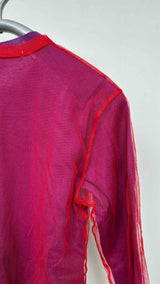 Comme Des Garcons Tulle Layered Cardigan