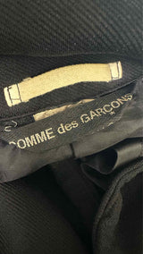 Comme Des Garcons Homme Plus Distressed Front-zip Blazer Jacket