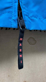 Marni Zip-up Collarless Gathered Blouson Jacket