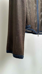 Jean Paul Gaultier Homme Zip-up Hybrid Mesh Jacket
