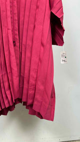 Homme Plisse Wide-pleated Oversized Zip-up Hooded Coat