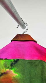 Dries Van Noten Multi-color Gradient Denim Jacket