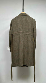 R13 X Harris Tweed Double-breasted Tweed OverCoat