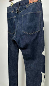 Kapital Kountry Okagilly Skelton Crochet-trim Jeans