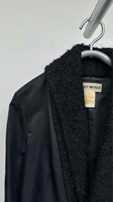 Issey Miyake Shawl Tweed-knit Hybrid Oversized Coat