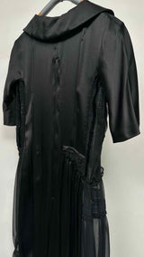 Comme Des Garcons Detailed Silk Maxi Dress