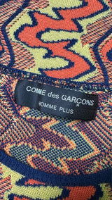 Comme Des Garcons Homme Plus Wavy Stripe Jacquard Sweater