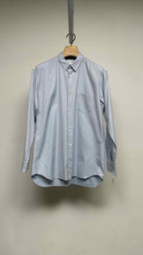 Comme Des Garcons Shirt Embroidered-shoulder Wavy-stripe Shirt