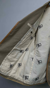 Issey Miyake Leather-trim Suits