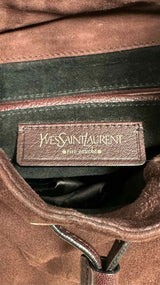 Yves Saint Laurent rive gauche Suede Rose Bag