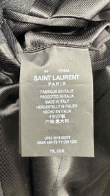 Saint Laurent Metal-button Double-breasted Military Chester Coat