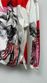 Vivienne Westwood L/S Hybrid Pullover Print Top