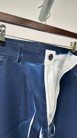 Comme Des Garcons Shirt Denim-print Pants