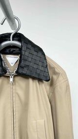 Bottega Veneta Intrecciato-collar Blouson Jacket