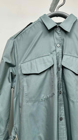 Dries Van Noten Two-toned Drawstring Light Coat