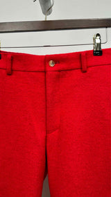 Comme Des Garcons Homme Plus Cropped Boiled-wool Pants