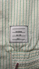 Thom Browne Stripe Seersucker Bomber Jacket