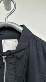 Sacai X Thomas Mason Zip-up Poplin Shirt