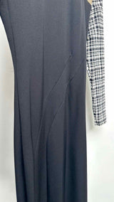 OTTOLINGER Multi-zip Plaid Hybrid Jersey Long Dress