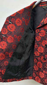 Comme Des Garcons Rose Jacquard Pea Armour Coat
