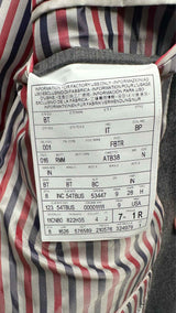 Thom Browne Classic Engineered Tonal Flannel Blazer