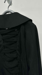 Yohji Yamamoto Back Silk Lace-up Detailed Jacket